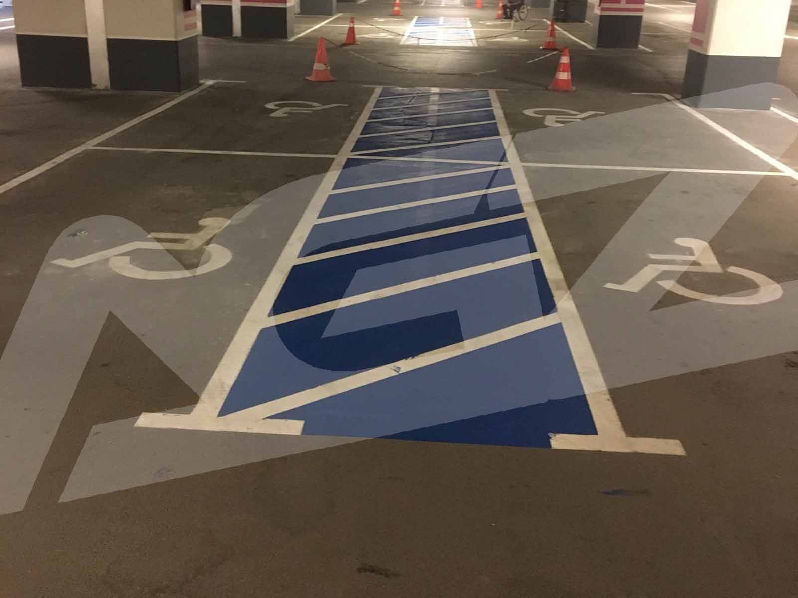 Kurum ve Sosyal Alanlarda Engelli Araç Park Alanı Boya ve Yönl. Uyg