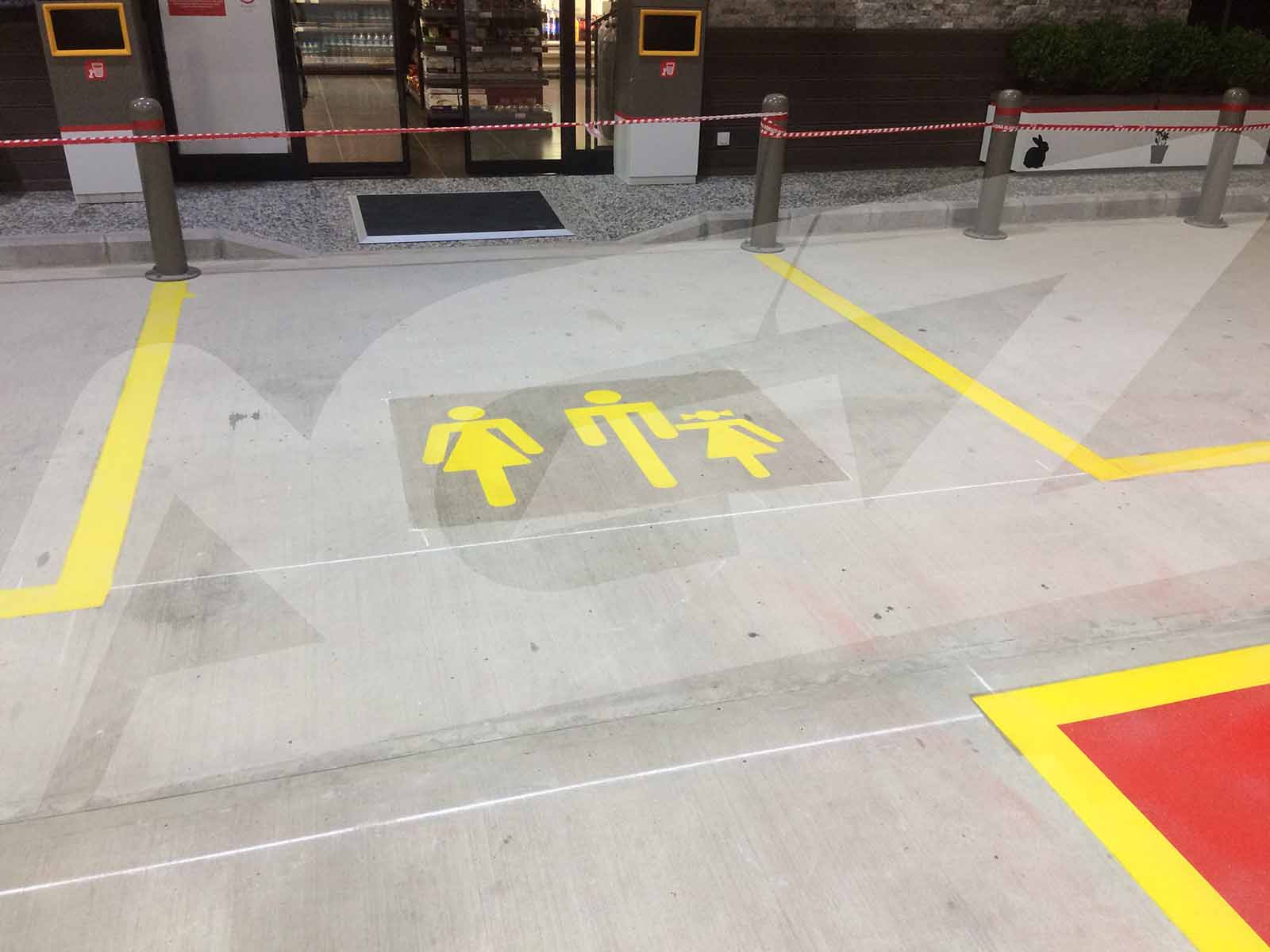 Benzin İstasyon Zemin Boyama ve Sınır Çizgi Uygulamaları