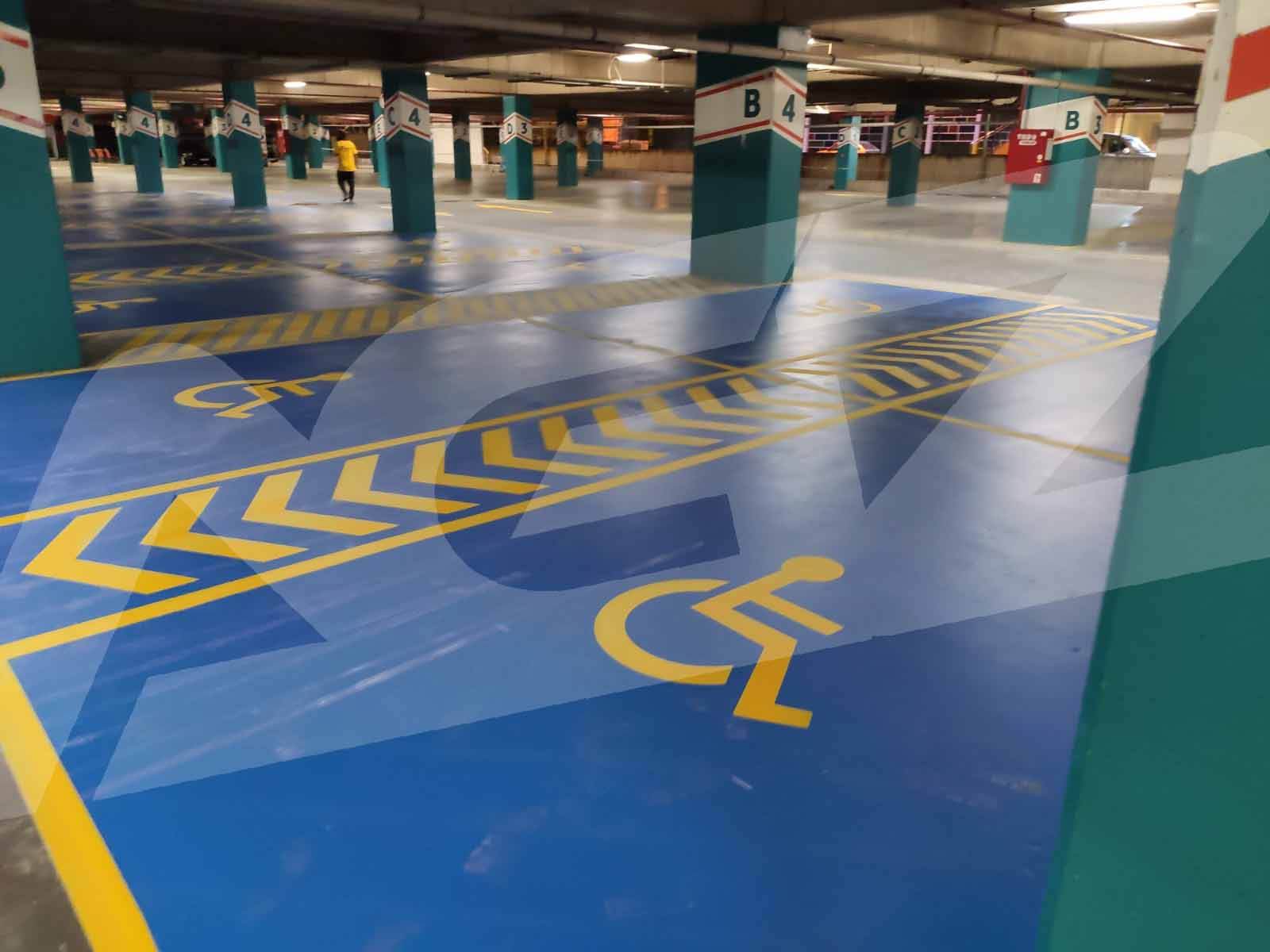 Kurum ve Sosyal Alanlarda Engelli Araç Park Alanı Boya ve Yönl. Uyg