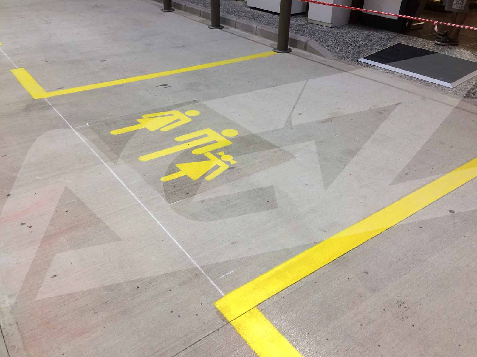 Benzin İstasyon Zemin Boyama ve Sınır Çizgi Uygulamaları