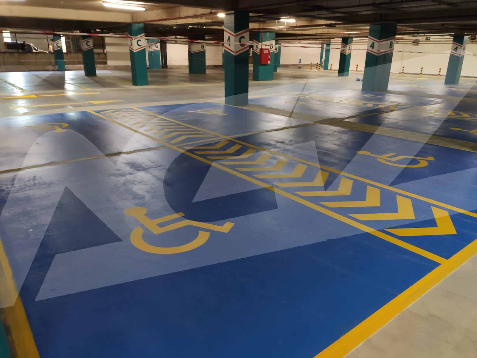 Kurum ve Sosyal Alanlarda Engelli Araç Park Alanı Boya ve Yönl. Uyg