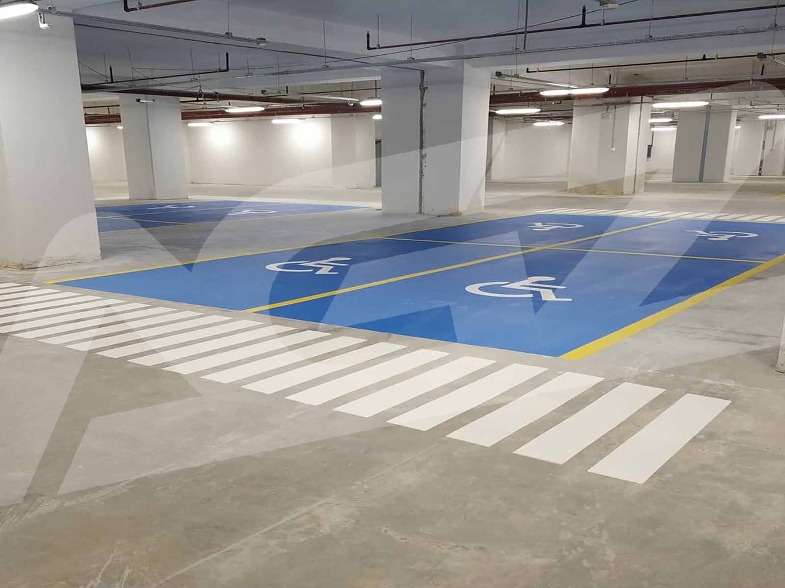 Kurum ve Sosyal Alanlarda Engelli Araç Park Alanı Boya ve Yönl. Uyg