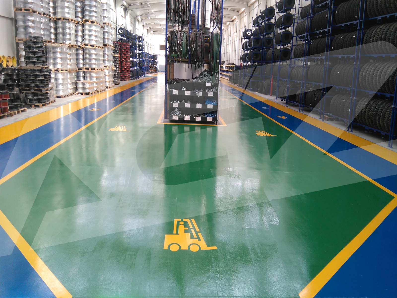 Üretim Alanlarında Beton Zemin Boyama Uygulamaları