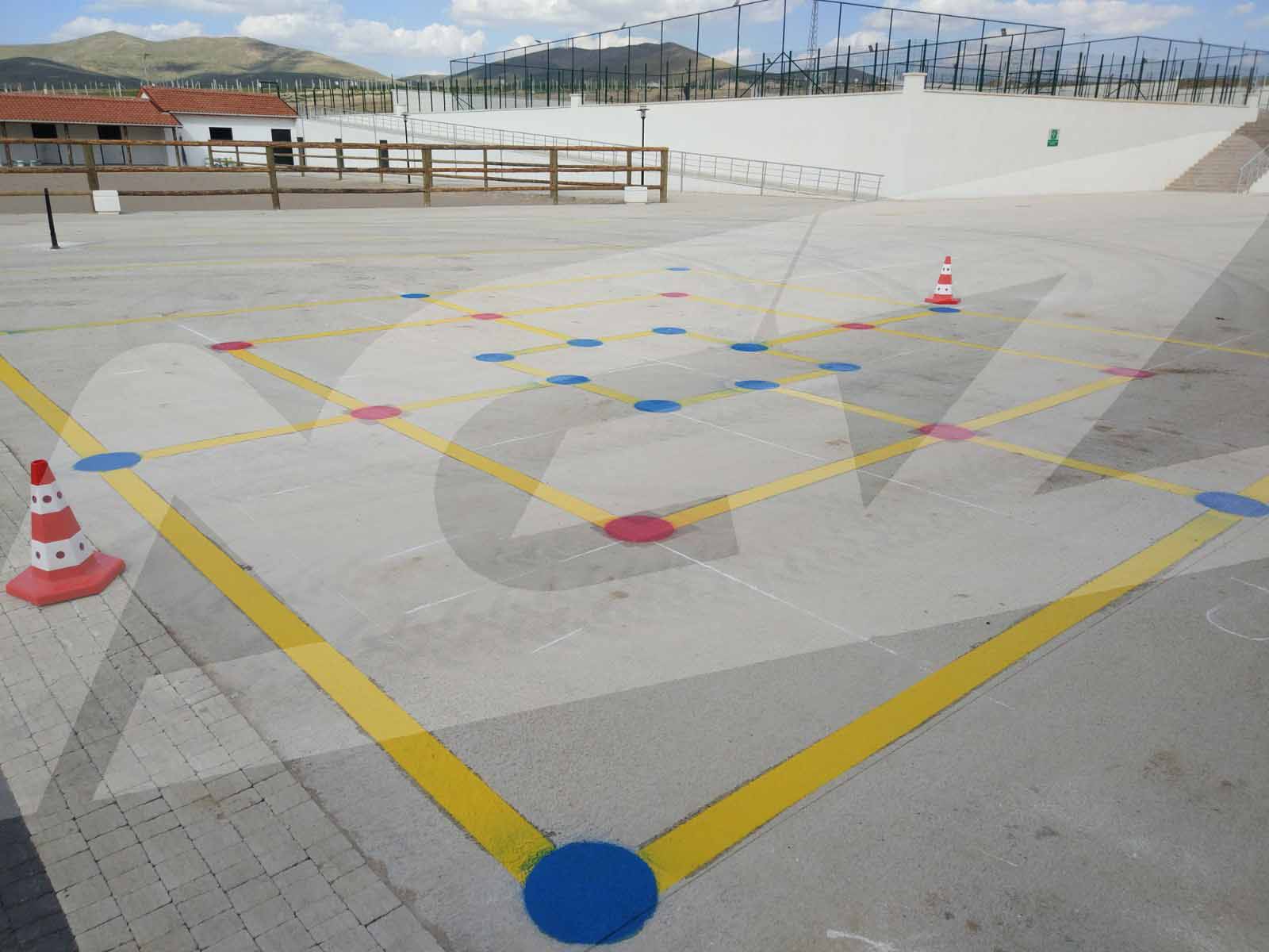 Okul Oyun ve Parkur Alan Boyama Çizgi Uygulamaları