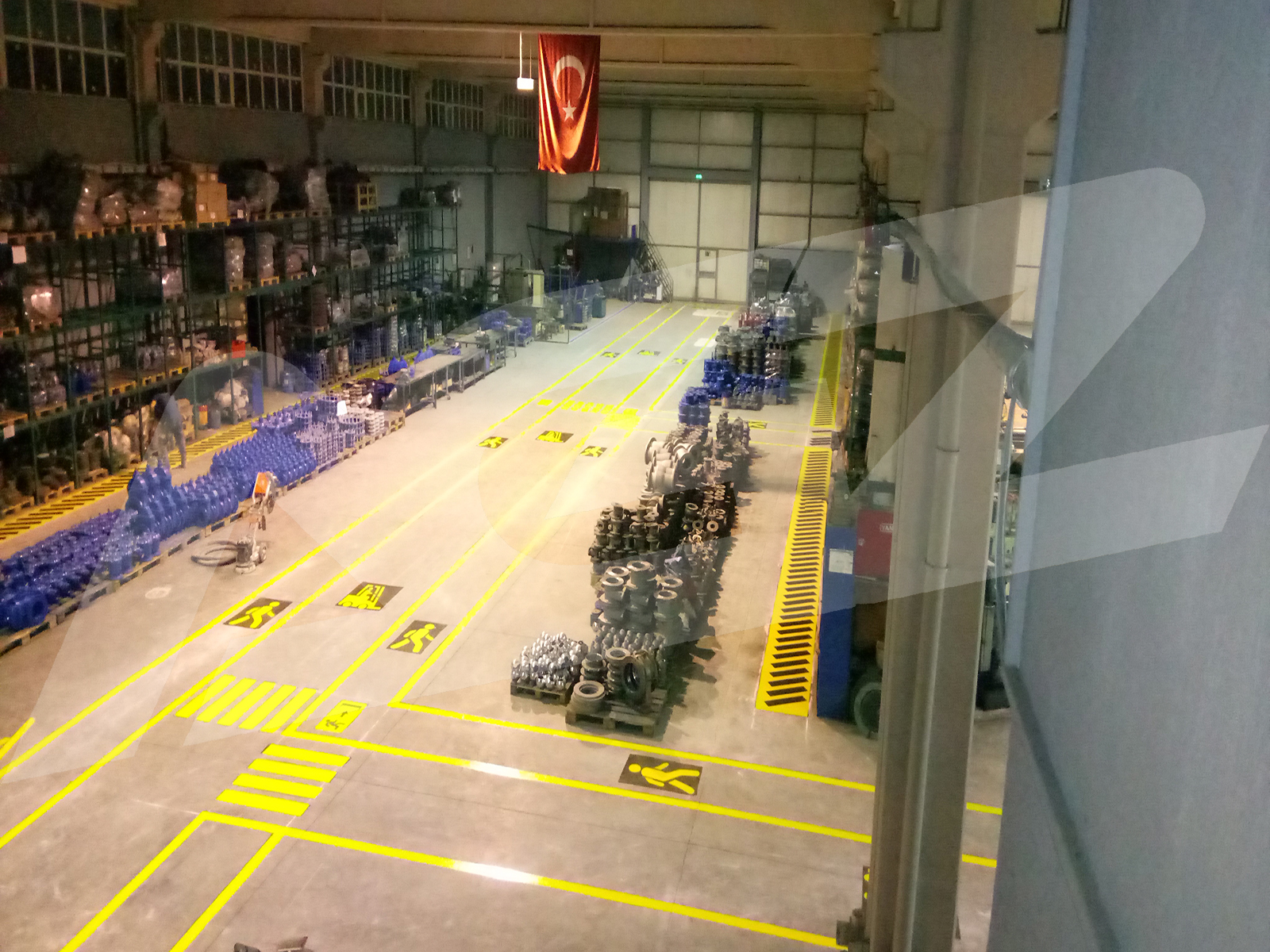  Fabrika İsg Yaya ve Forklift Yolu Çizgi Uygulamaları