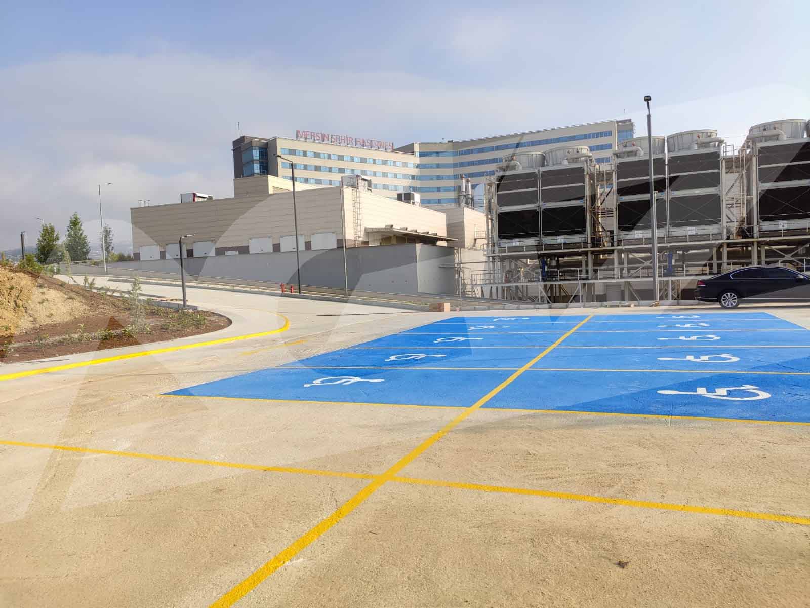 Kurum ve Sosyal Alanlarda Engelli Araç Park Alanı Boya ve Yönl. Uyg