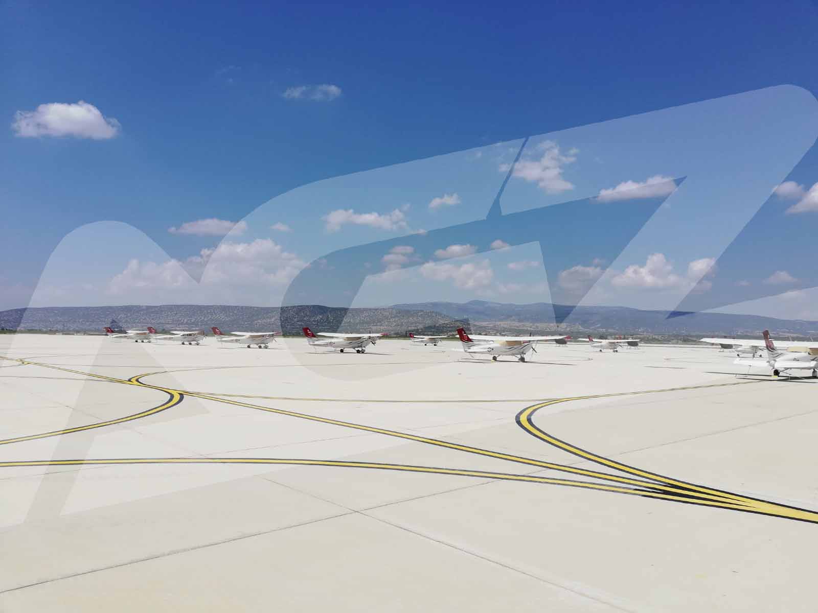 Havaalanı Pist-Apron Çizgileri ve Banket Boyama Uygulamaları