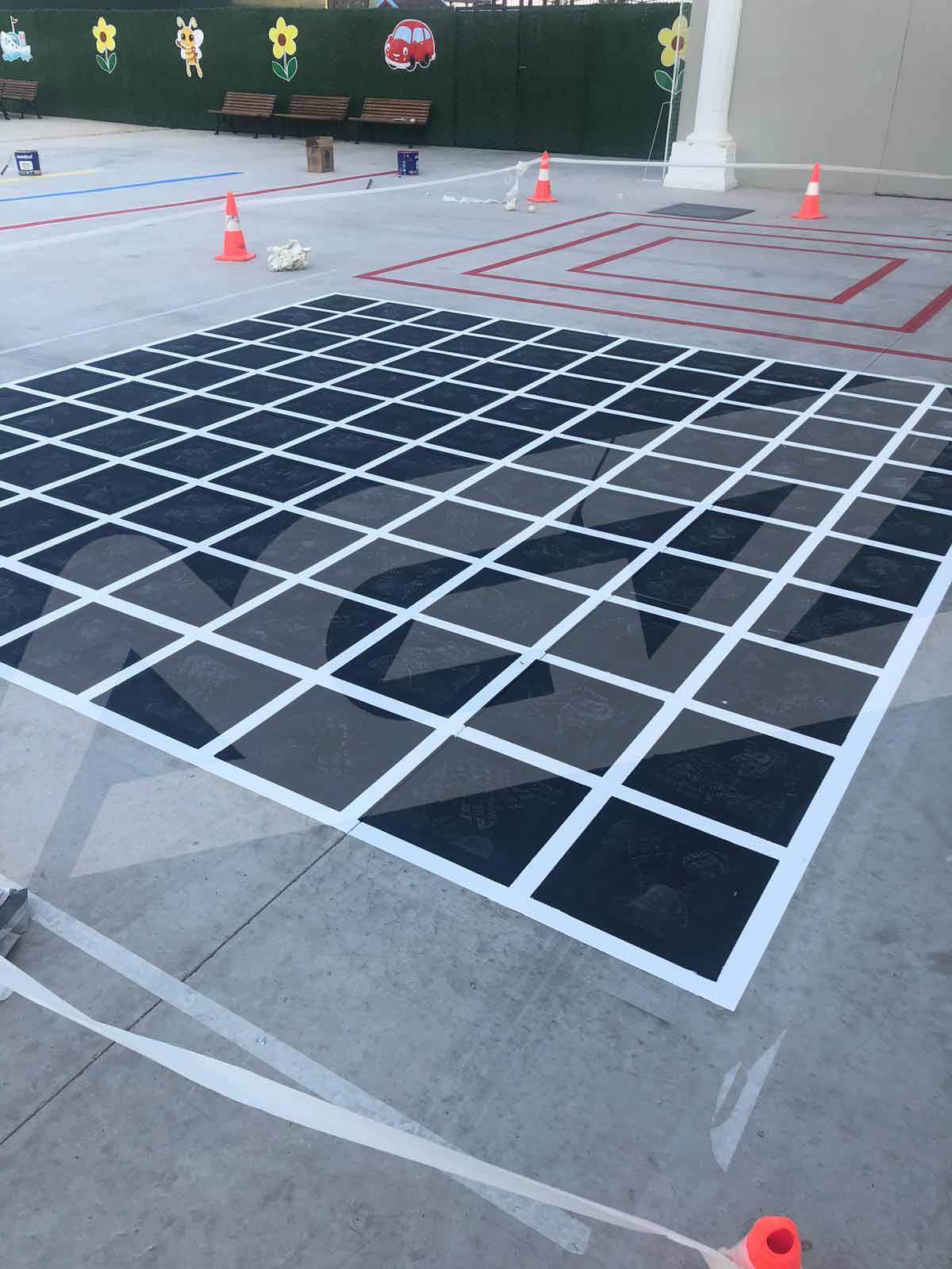 Okul Oyun ve Parkur Alan Boyama Çizgi Uygulamaları