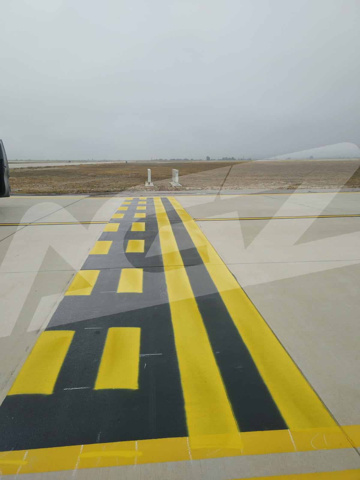 Havaalanı Pist-Apron Çizgileri ve Banket Boyama Uygulamaları