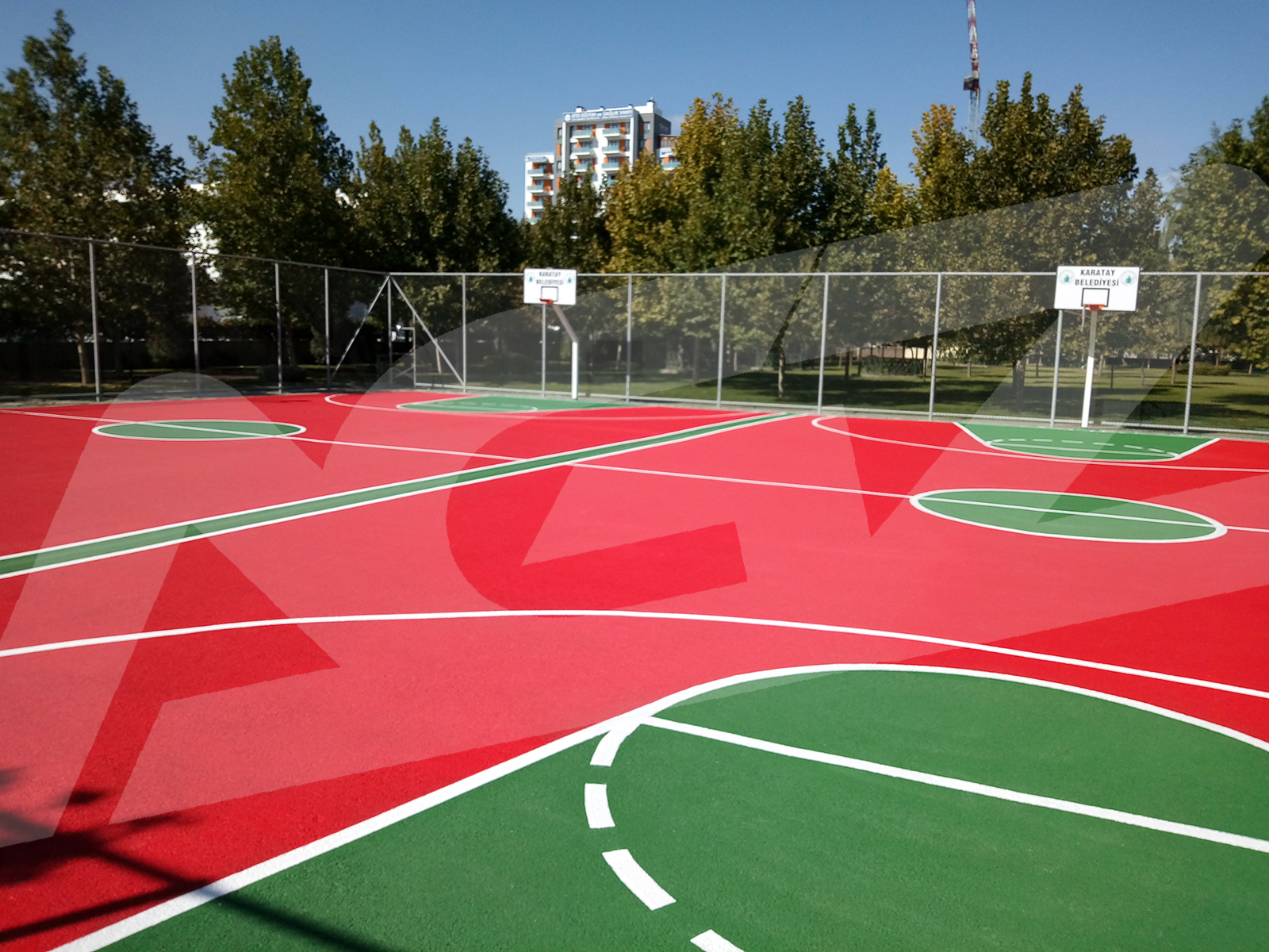 Spor Saha Zemin Boyama ve Çizgi Uygulamaları