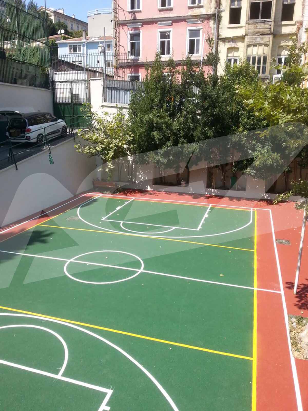 Spor Saha Zemin Boyama ve Çizgi Uygulamaları