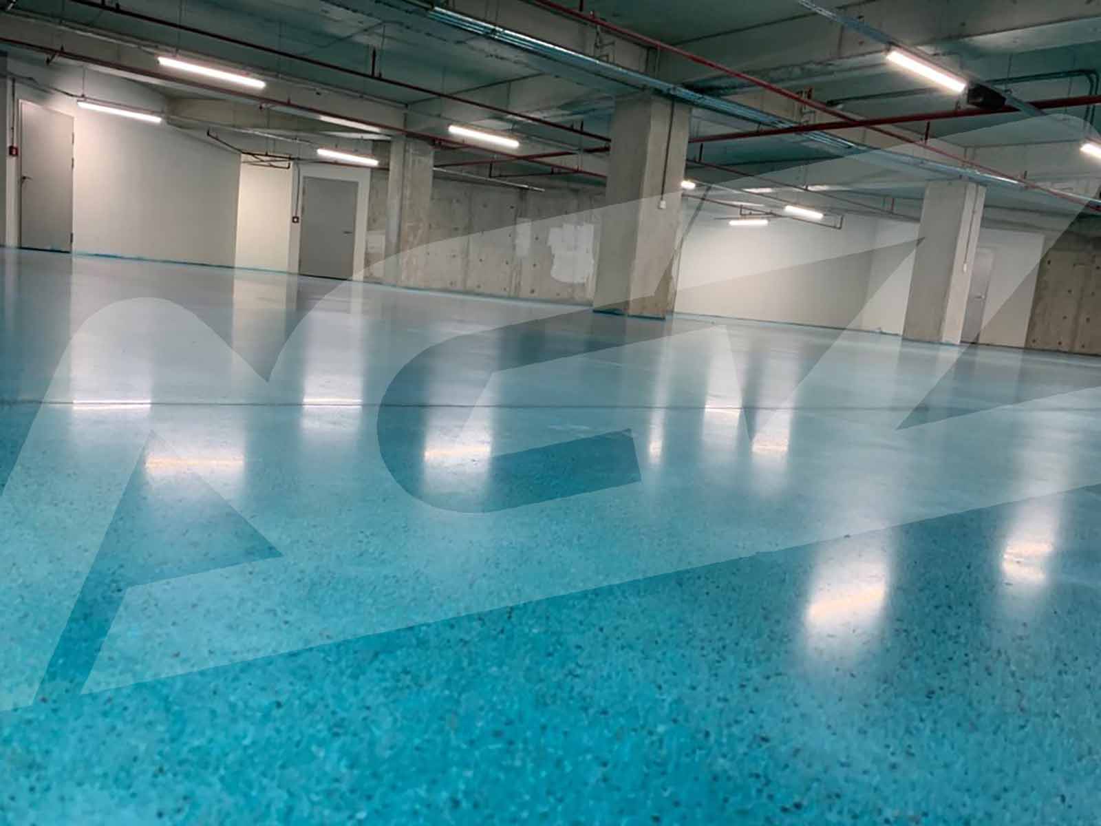 Beton Zemin Tam Parlatma Renklendirme Uygulaması