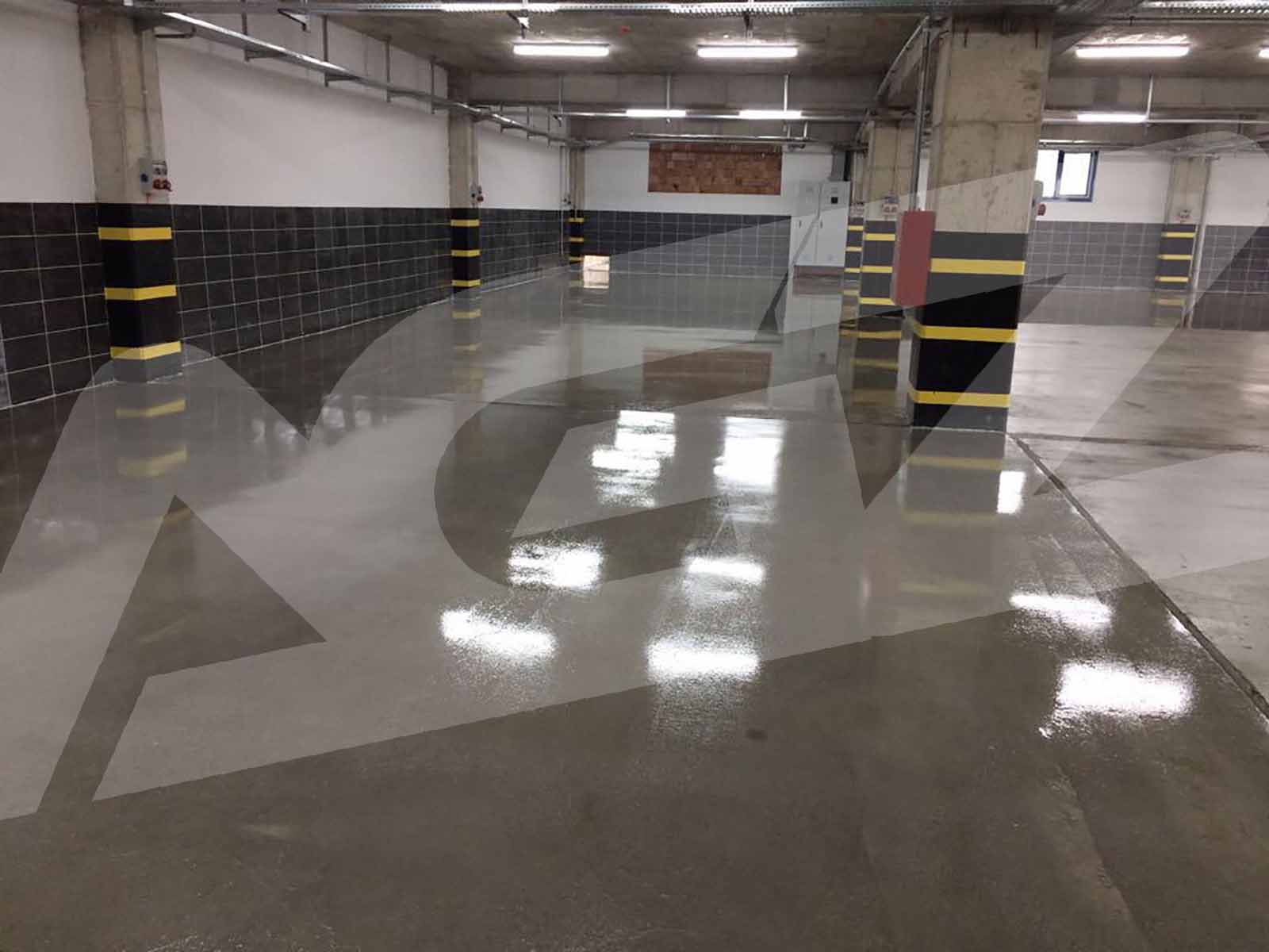 Beton Zemin Yarı Parlak Uygulama